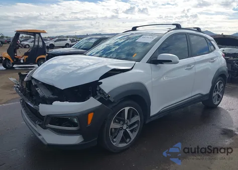 2021 Hyundai Kona Limited z USA, uszkodzony, nr VIN KM8K33A56MU623645